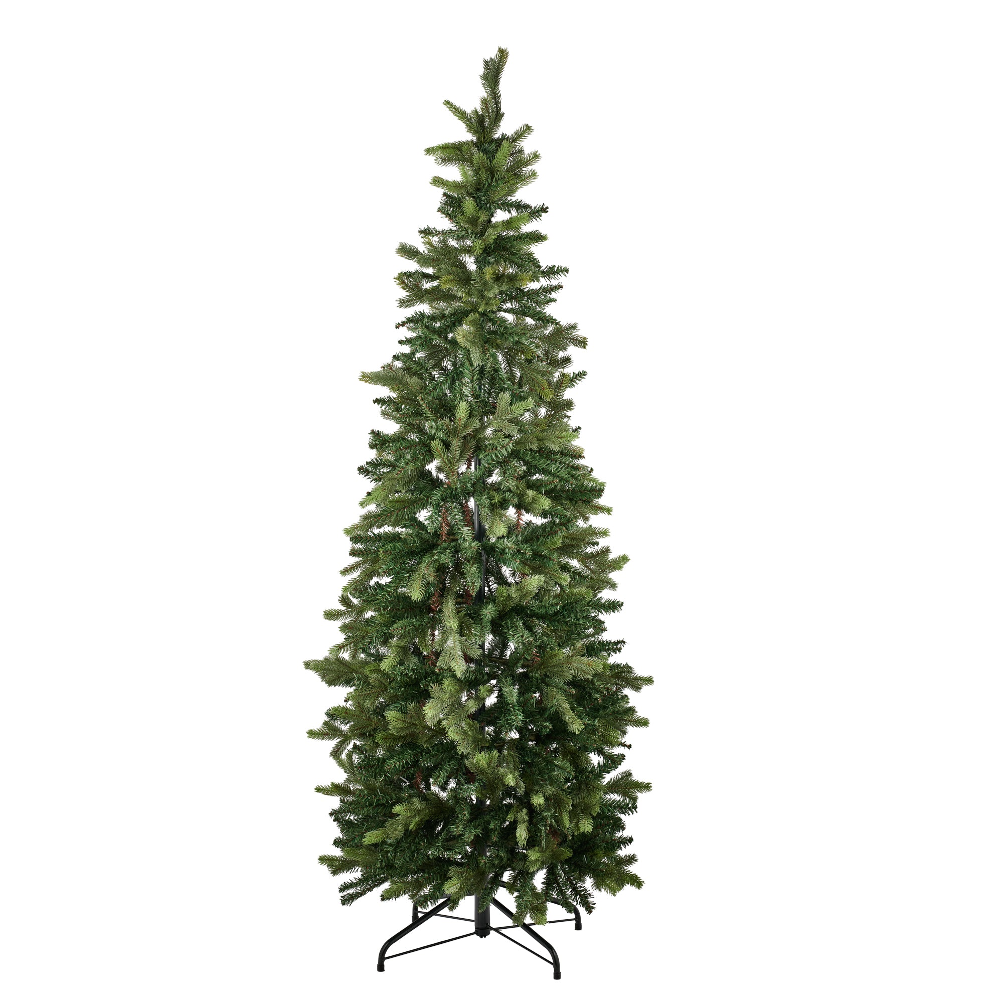 Albero Di Natale Pop-up 1,5 M Con 50 Luci LED Multicolore: Albero Tinsel Pieghevole In Nero, Bianco O Argento (Batterie Non Incluse)