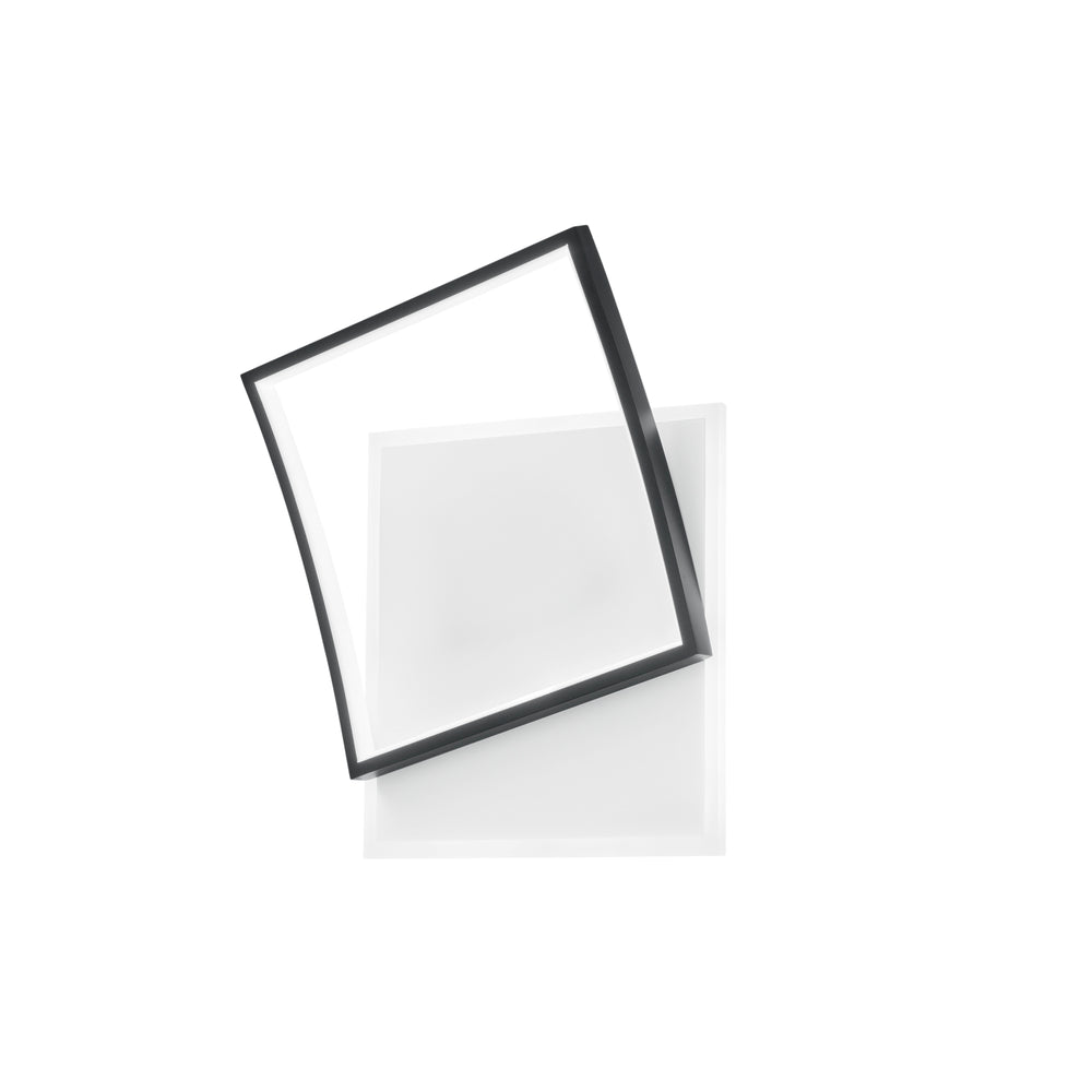 Plafoniera LED AYRTON quadrata in alluminio con funzione CCT 42W