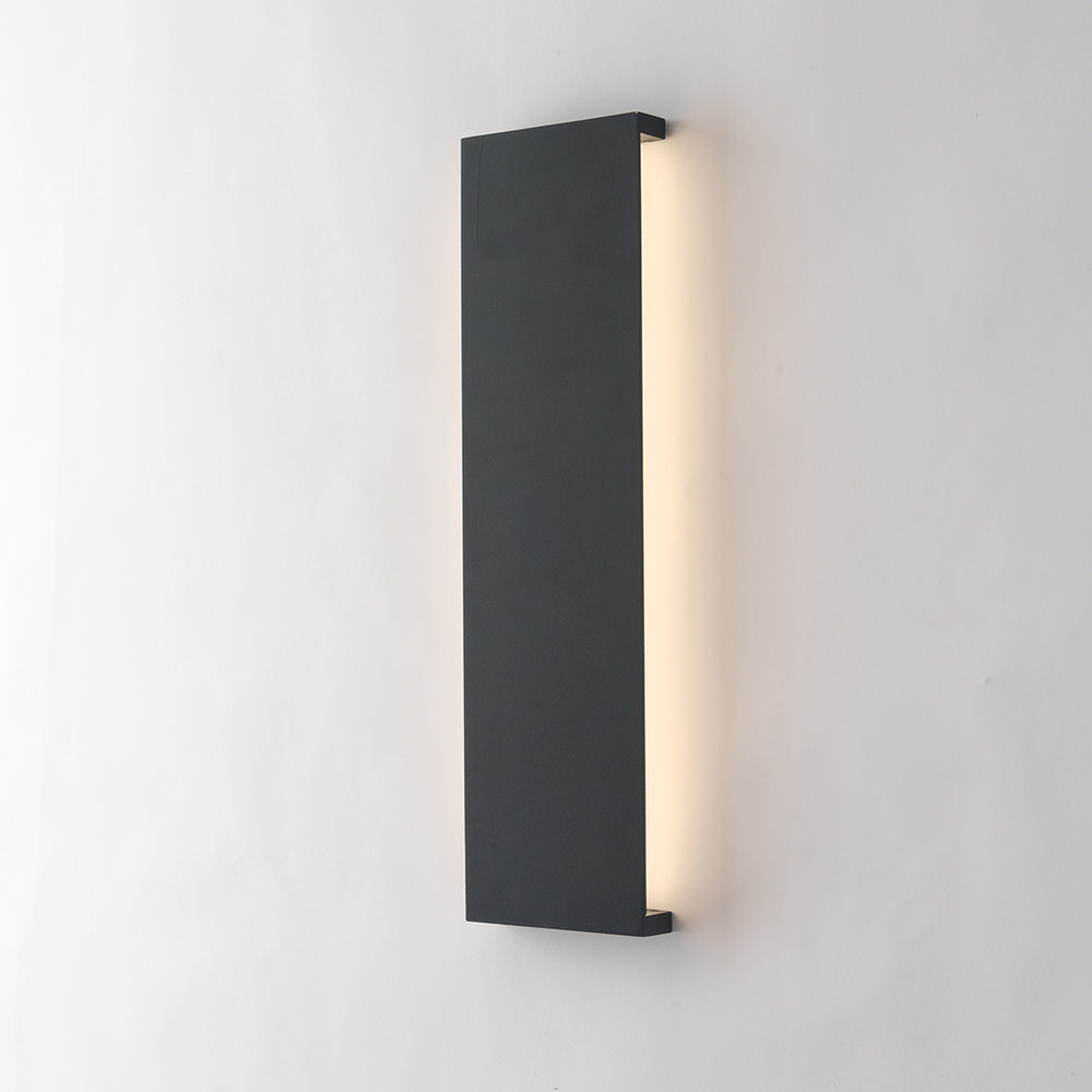 Applique d'extérieur LED Ribbon en aluminium anthracite. Disponible en deux tailles