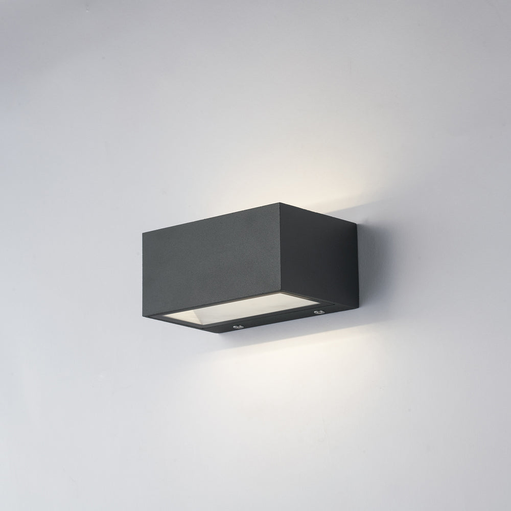 Aplique de exterior LED TWIN de aluminio con luz natural bi-emisión