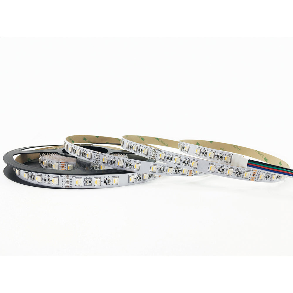Tira LED 5050 48 LEDs x 10W/m DC24V, RGB + luz natural, 5 metros