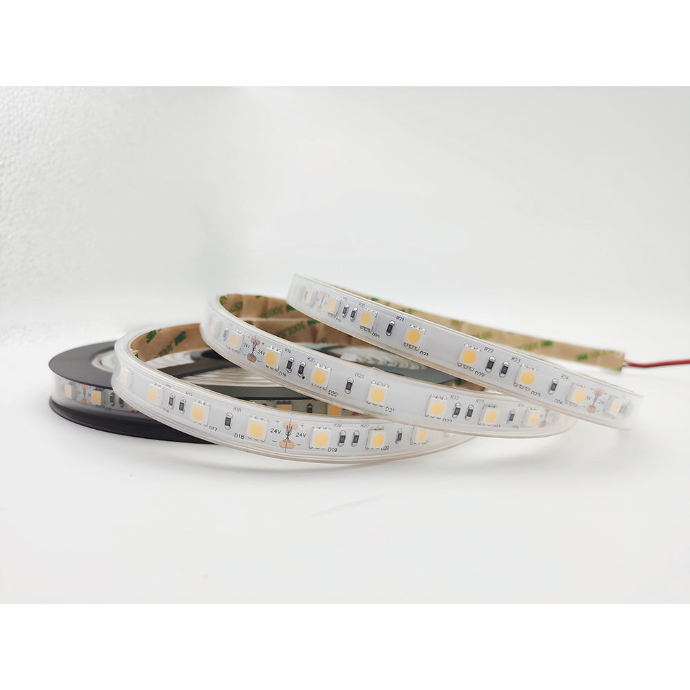 Bande LED 5050 60 LED x 14,4W/m DC24V, 5 mètres IP67