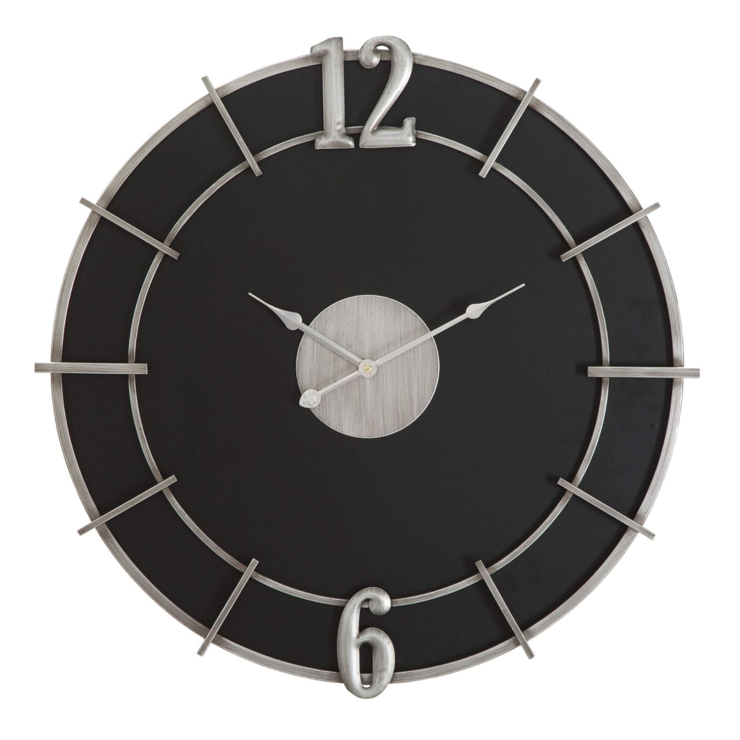 Horloge murale noire EMO