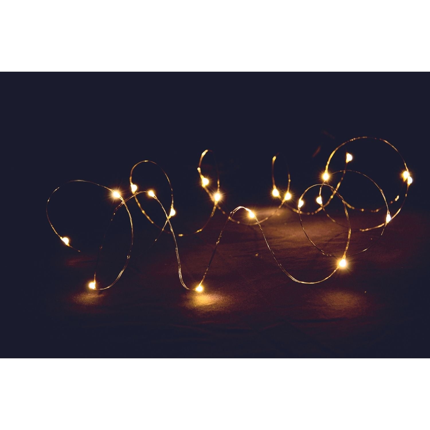 20 LED Christmas Lights for Indoors with Moldable Copper Wire