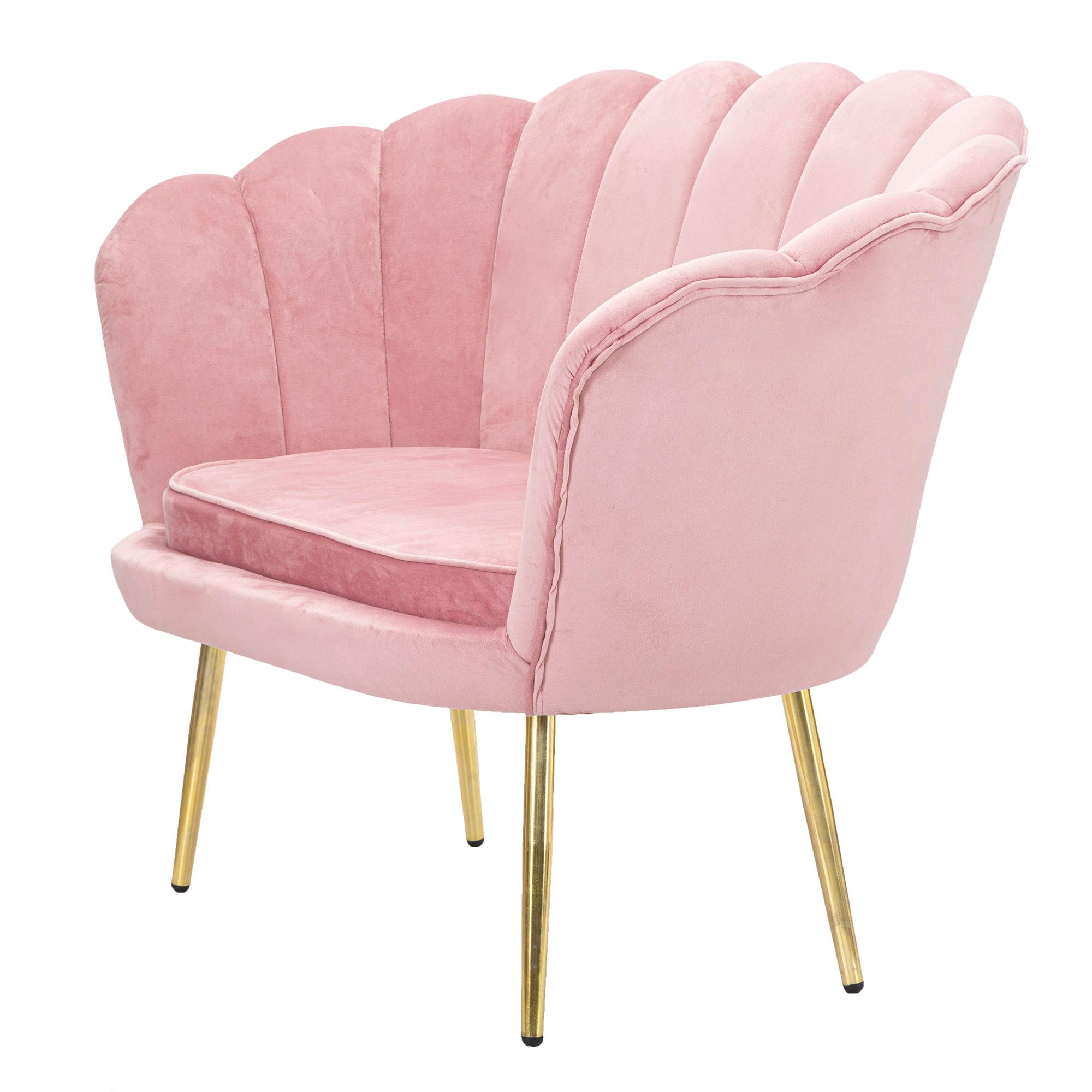 SHELL sofa in pink velvet