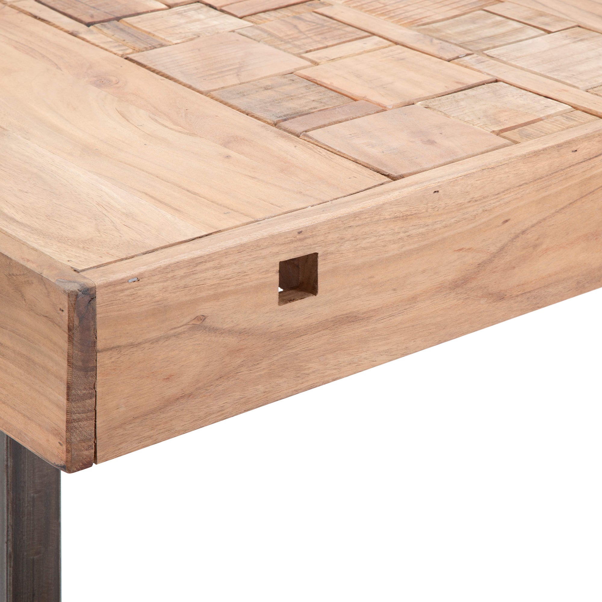 Mesa extensible SENECA en madera de acacia.