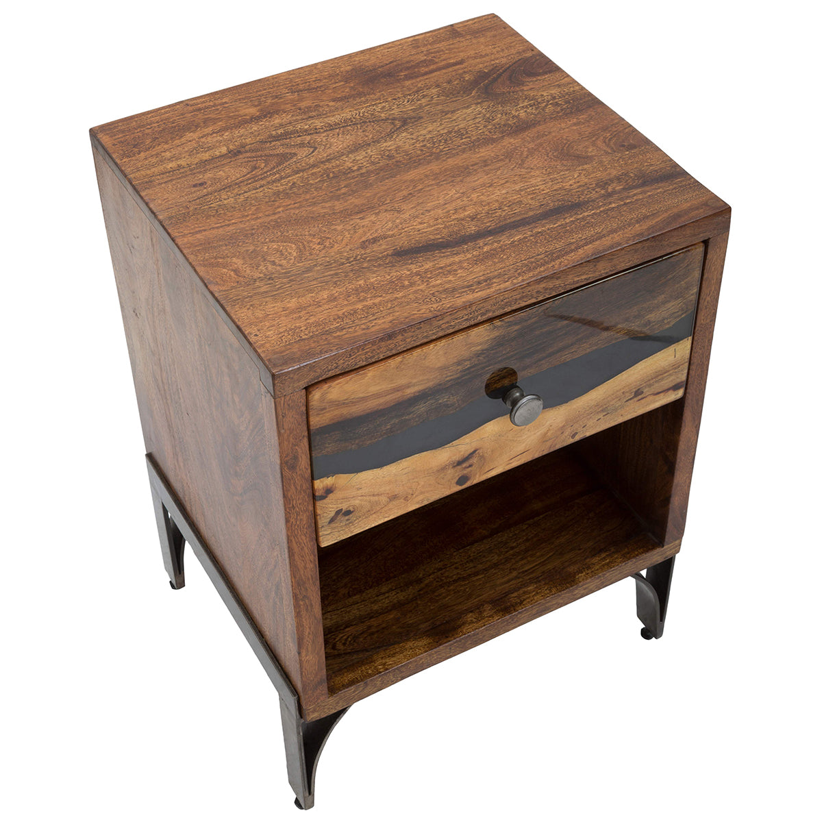 Table de chevet en bois MADERA avec tiroir