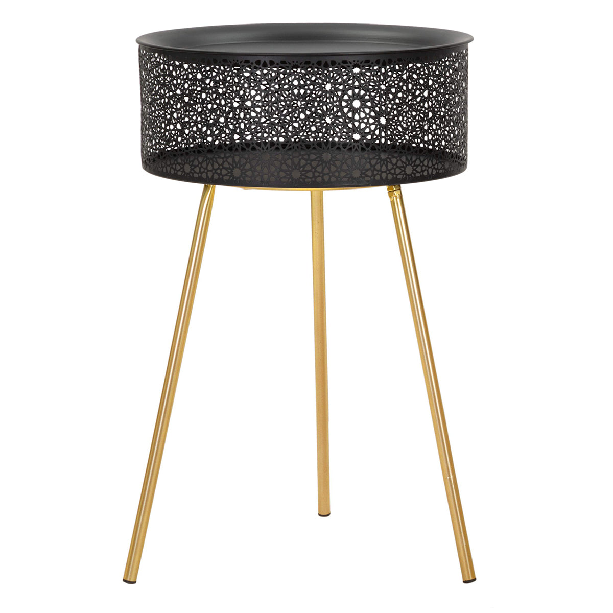 Table basse ronde TONIC en fer noir