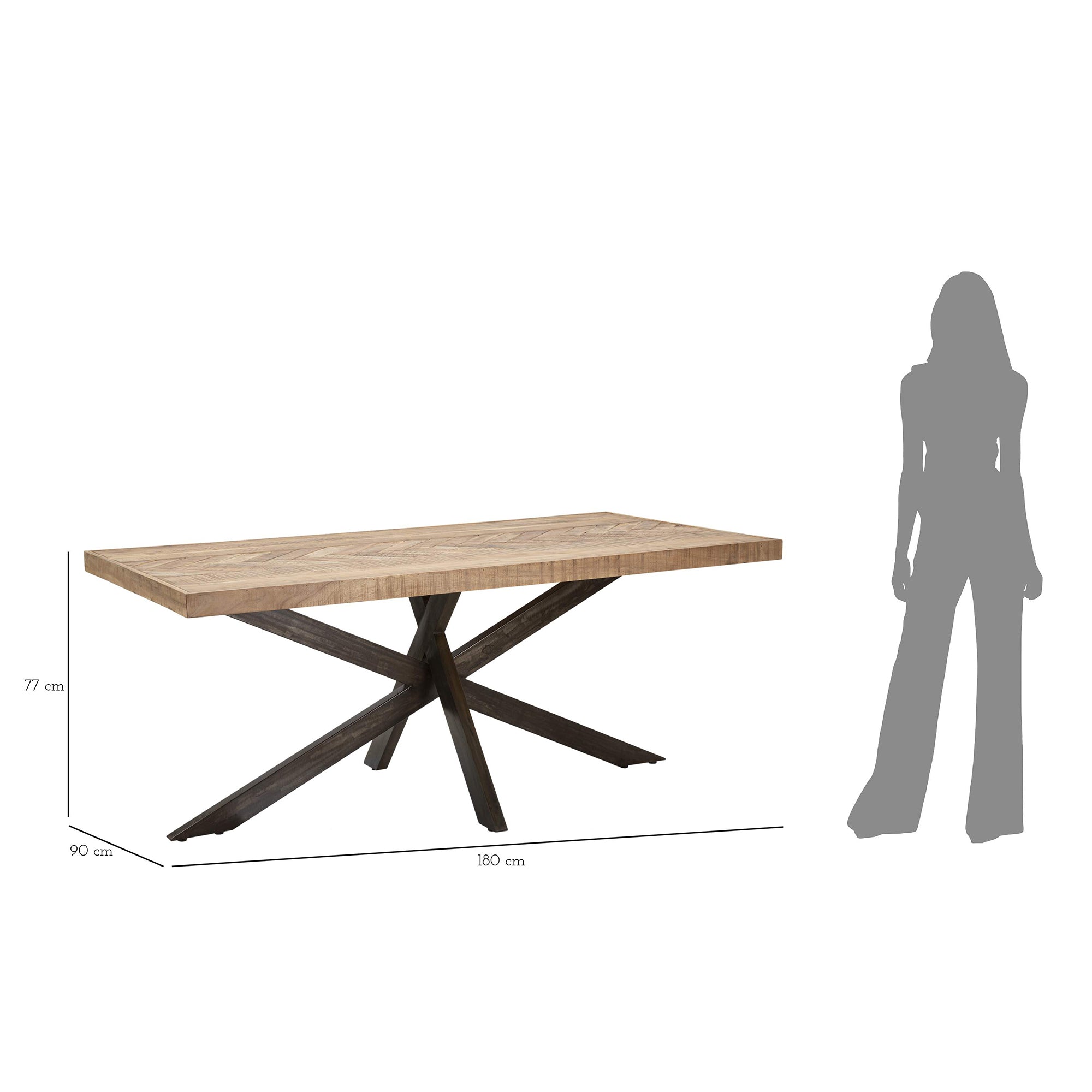 Mesa rectangular de madera GRACE