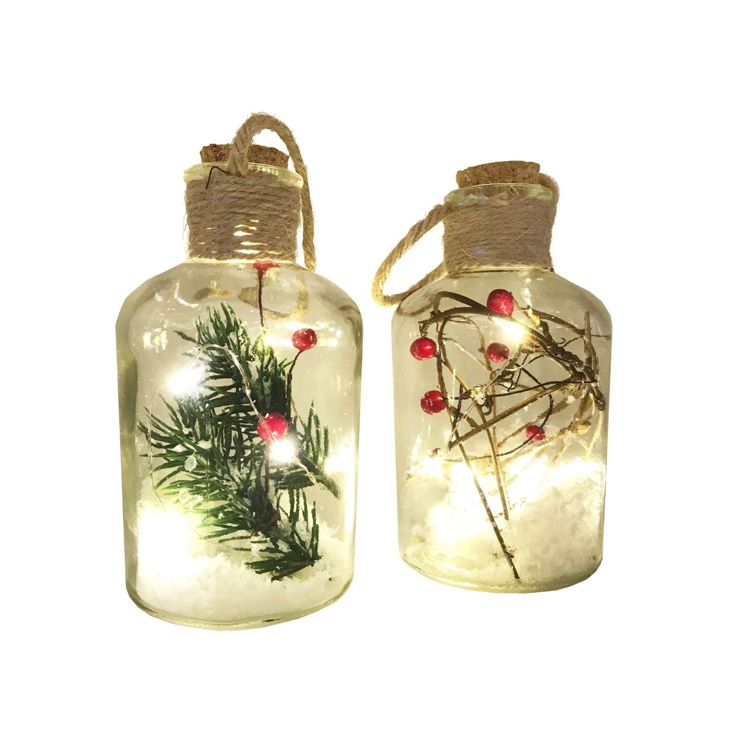 Bottigliette con luci LED decorative fantasie assortite - FT-FeelThe