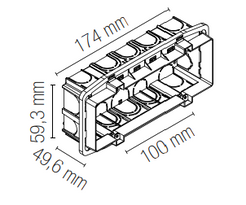 Segnapassi ad incasso STRATOS con interruttore CCT - FT-FeelThe