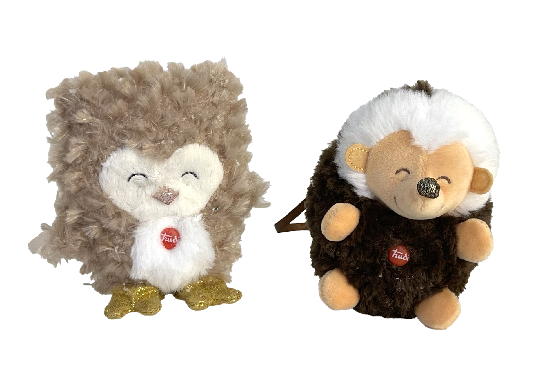 Peluche Trudi riccio e gufo