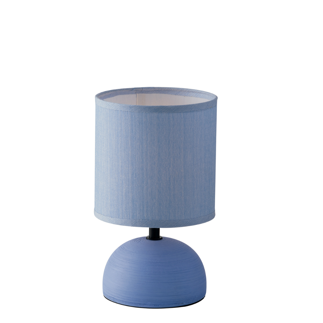 Lámpara de mesa FURORE en cerámica y pantalla de tela