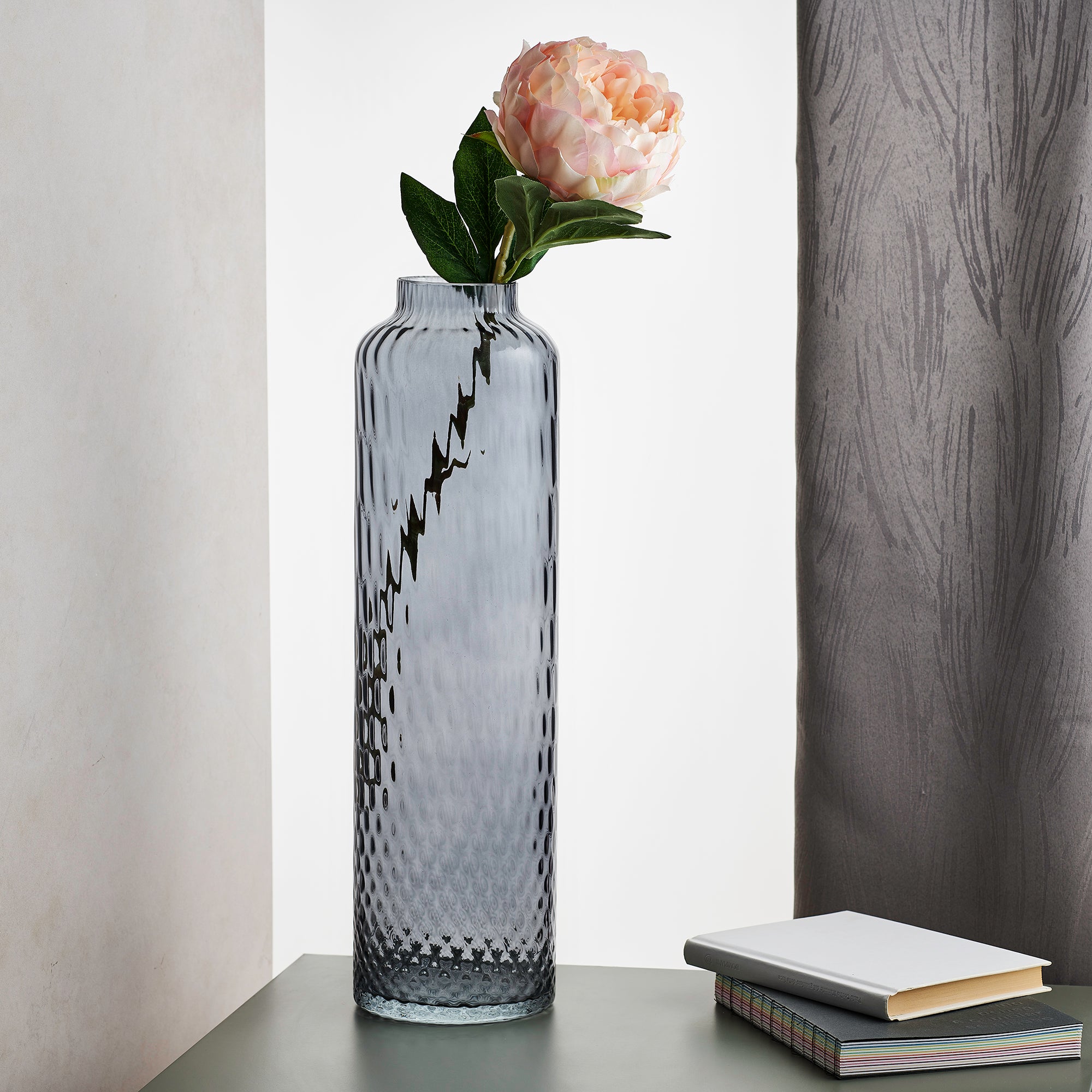 Vase artisanal BOTTIGLIA en verre de Murano 42 cm.