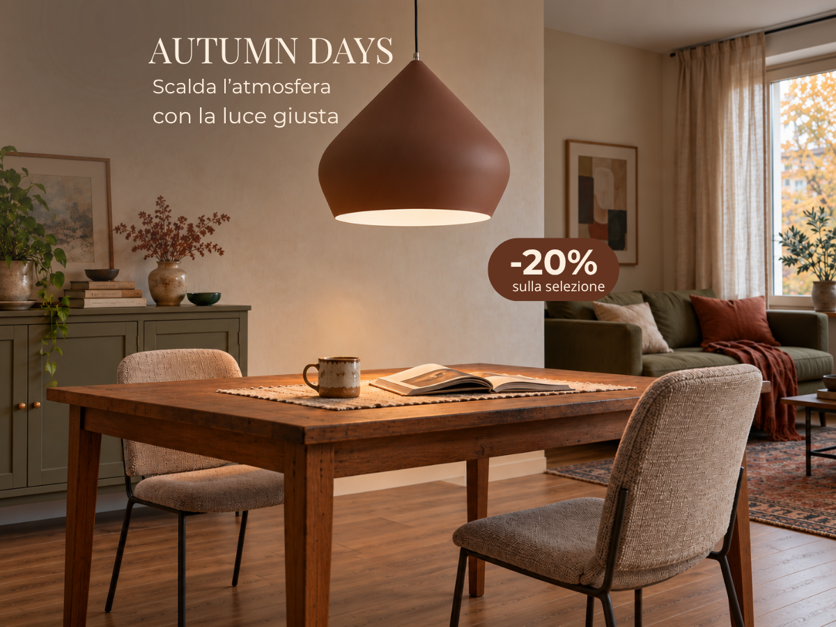 Con l’autunno cresce il piacere di vivere la casa. Lasciati ispirare dalla nostra selezione al -20%