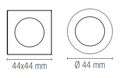 Incasso LED DAMA con doppia ghiera intercambiabile inclusa 3W luce naturale (4000K) - FT-FeelThe