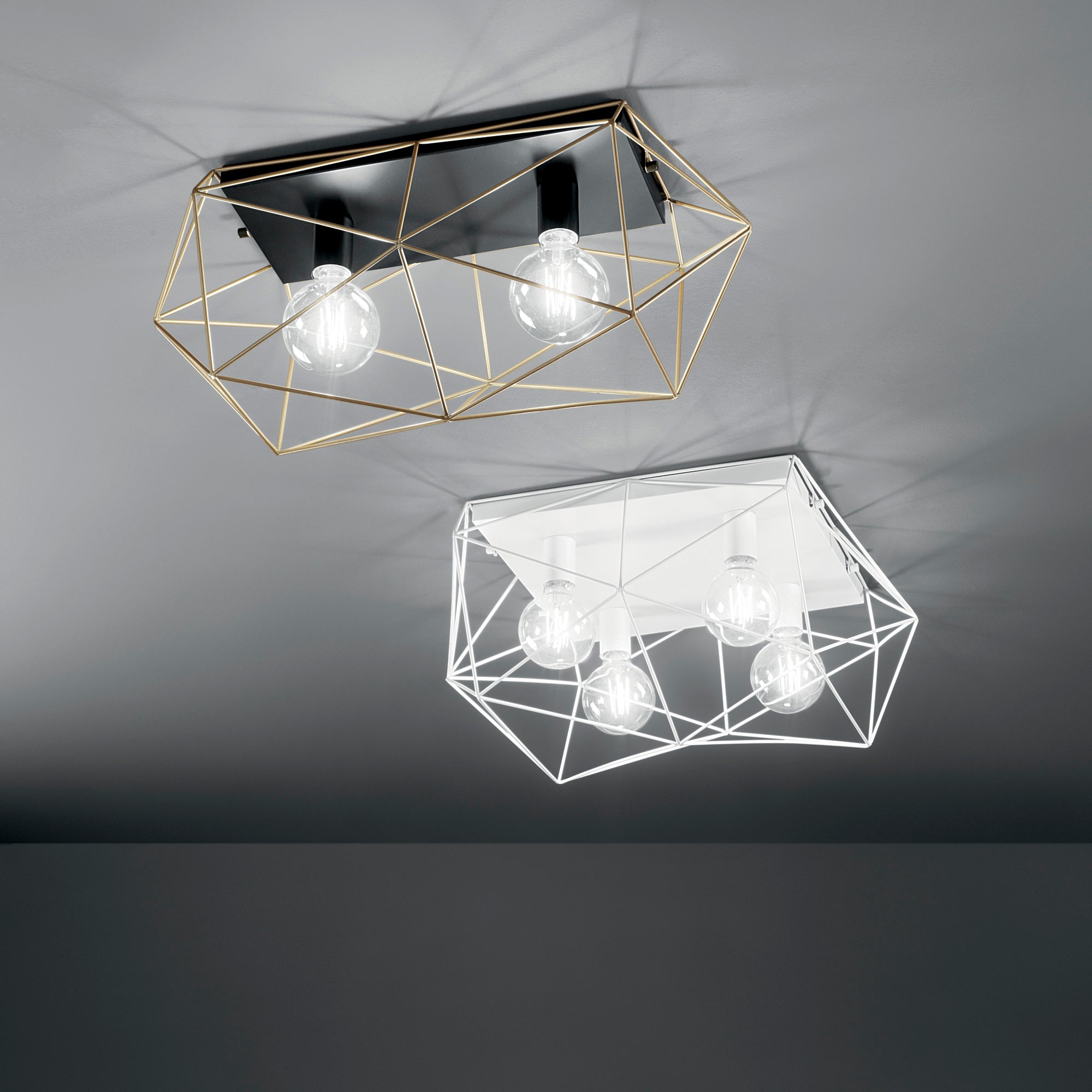 Plafoniera ABRAXAS in metallo dal design geometrico - FT-FeelThe