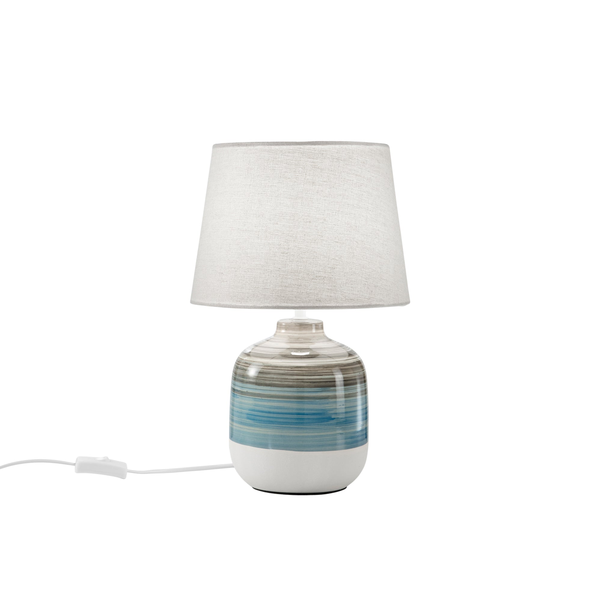 APACHE lamp grey \ blue 1XE27 25X25X39CM