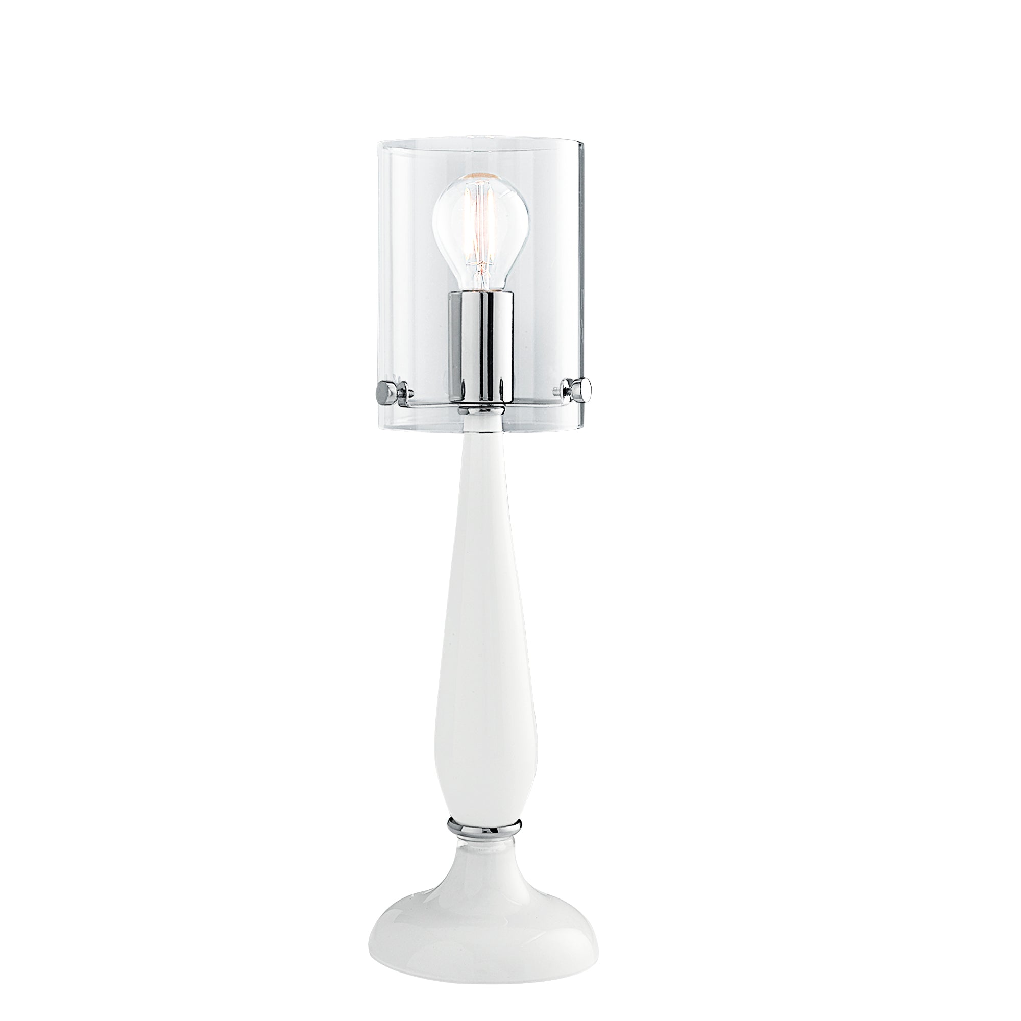 Lampe de table AURORA en verre soufflé avec diffuseur en verre