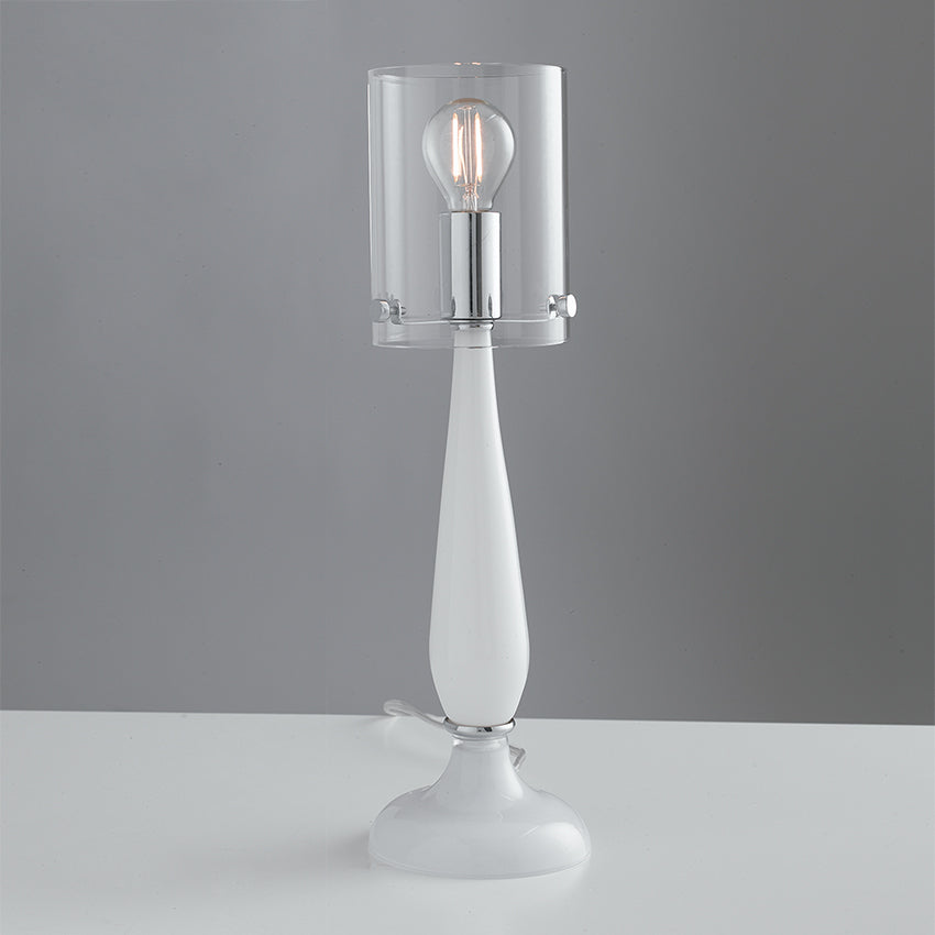 Lámpara de sobremesa AURORA en cristal soplado con difusor de cristal
