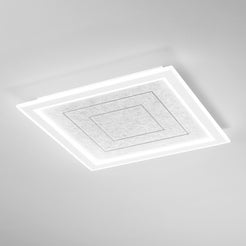 Pannello LED Aux quadrato grigio - immagine tecnica