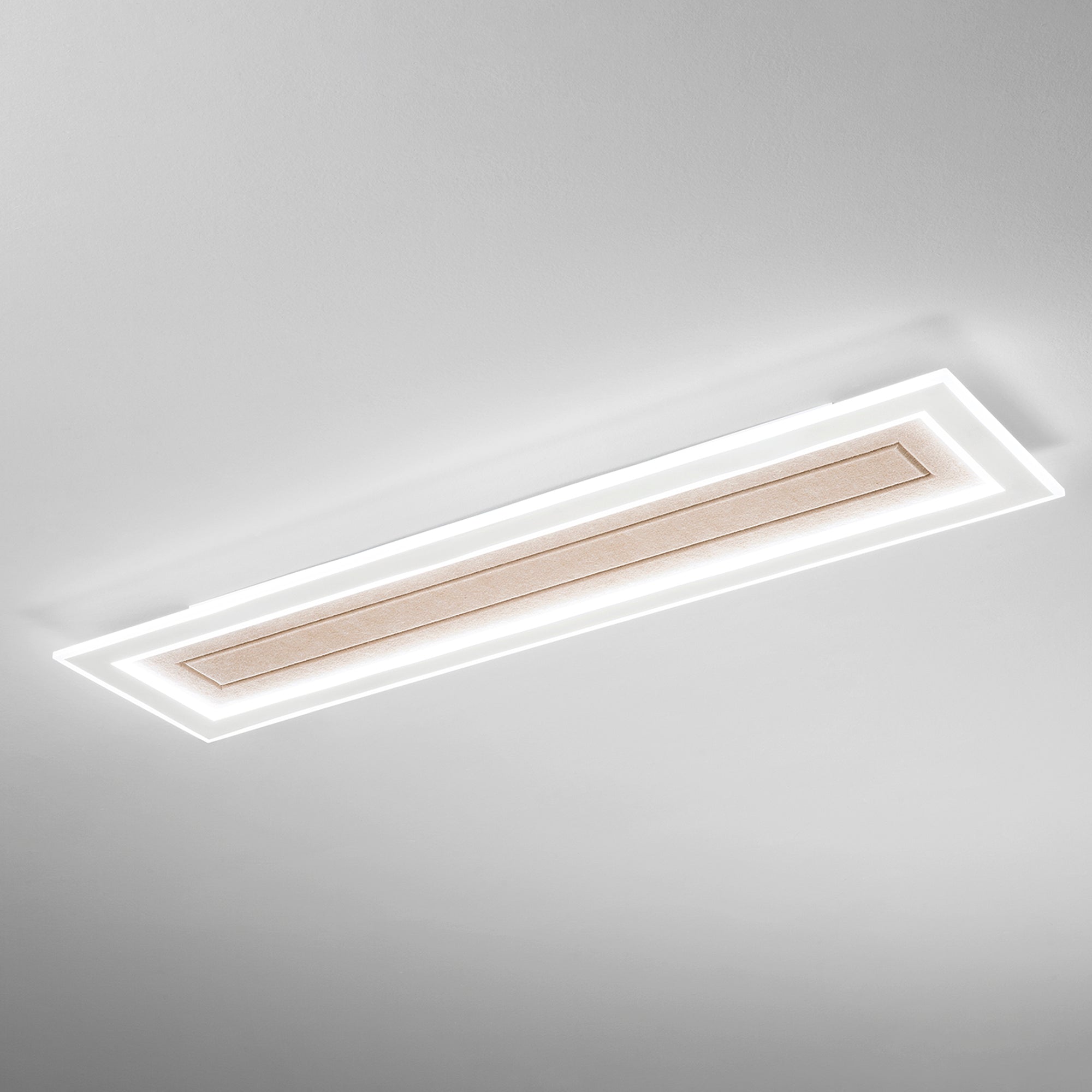 Pannello LED Aux rettangolare beige - immagine tecnica