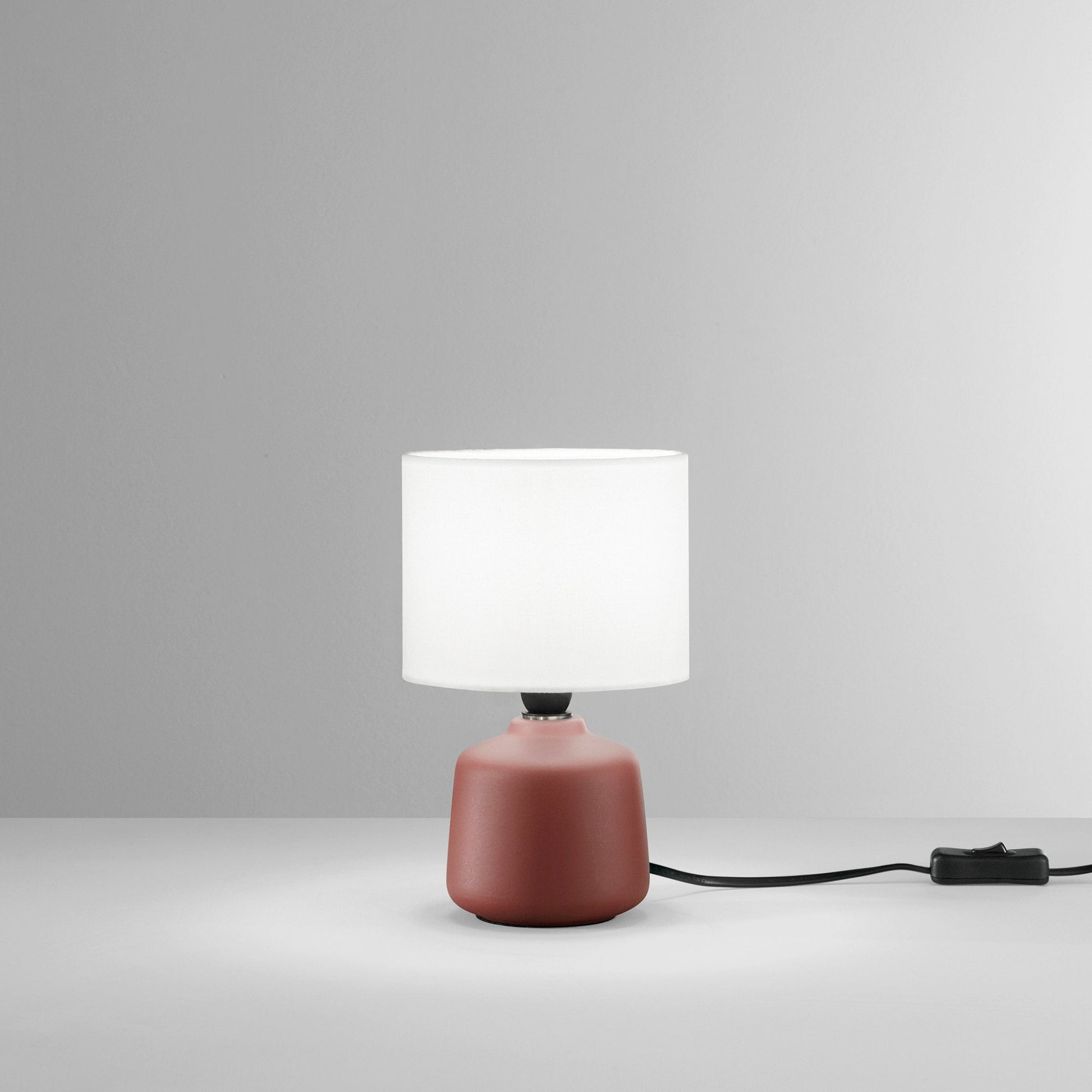 Lampada da tavolo Burano rosso - foto tecnica