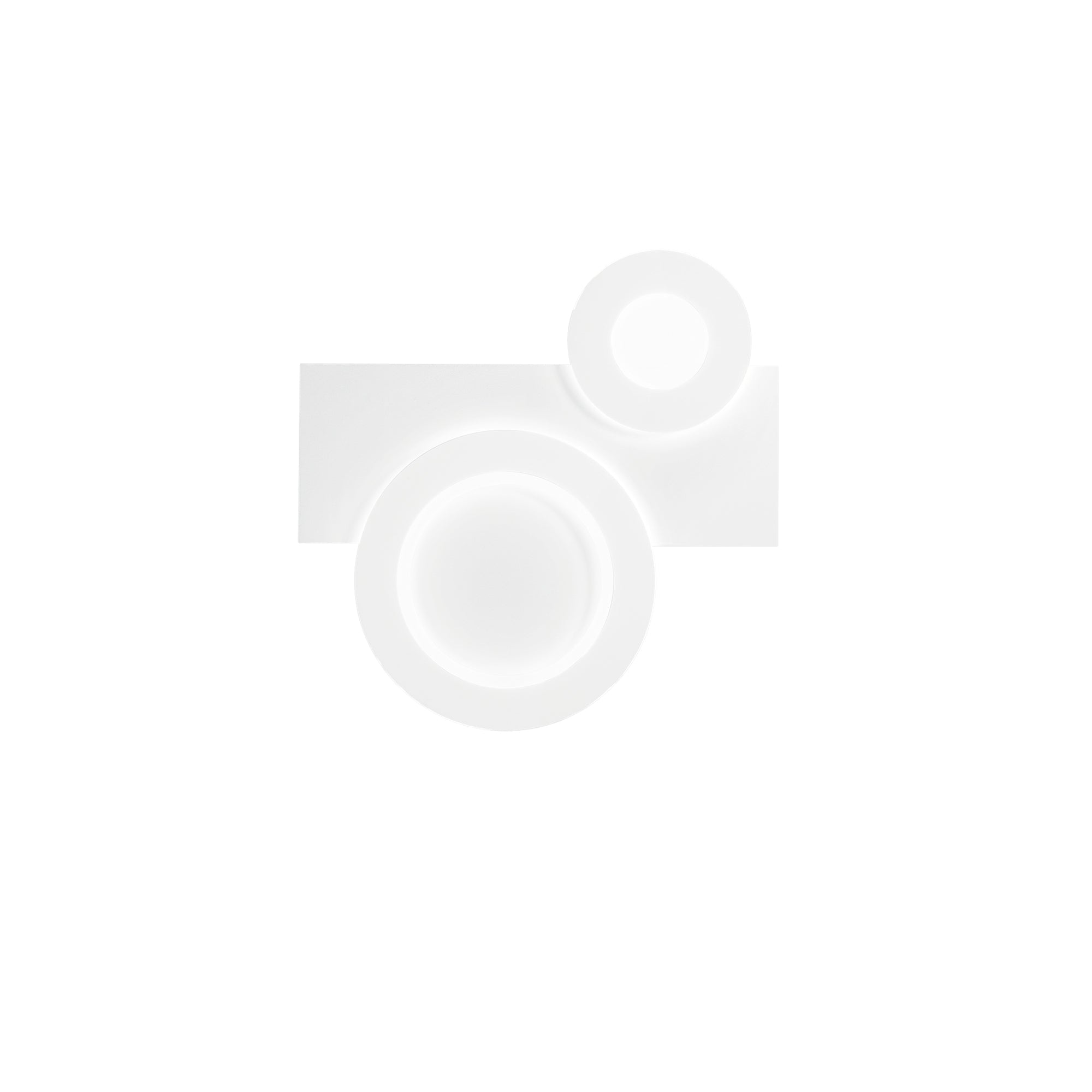 Plafoniera LED Collage singola bianca