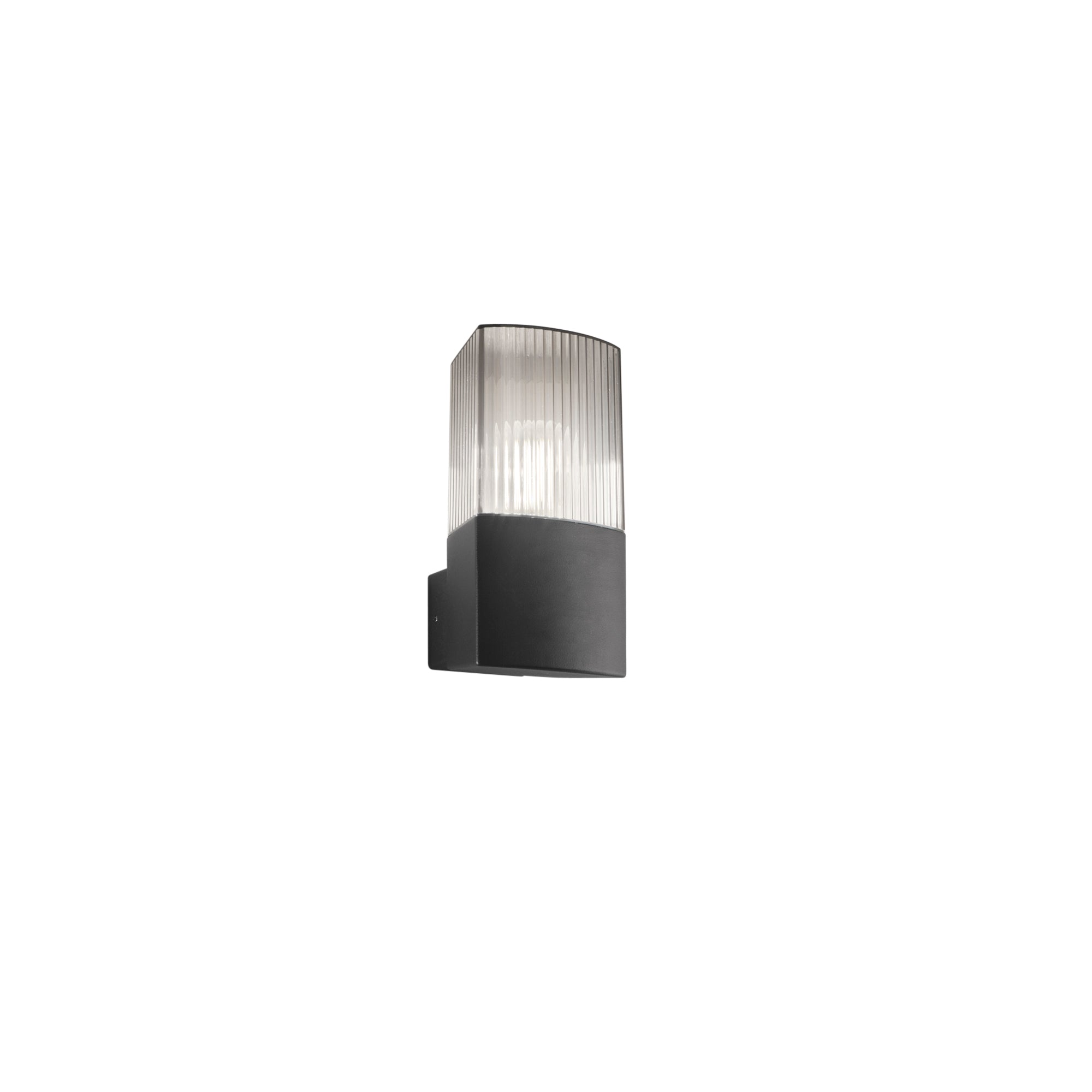 DARK Outdoor Wall Lamp In Stainless Steel With Polycarbonate Diffuser 1XE27