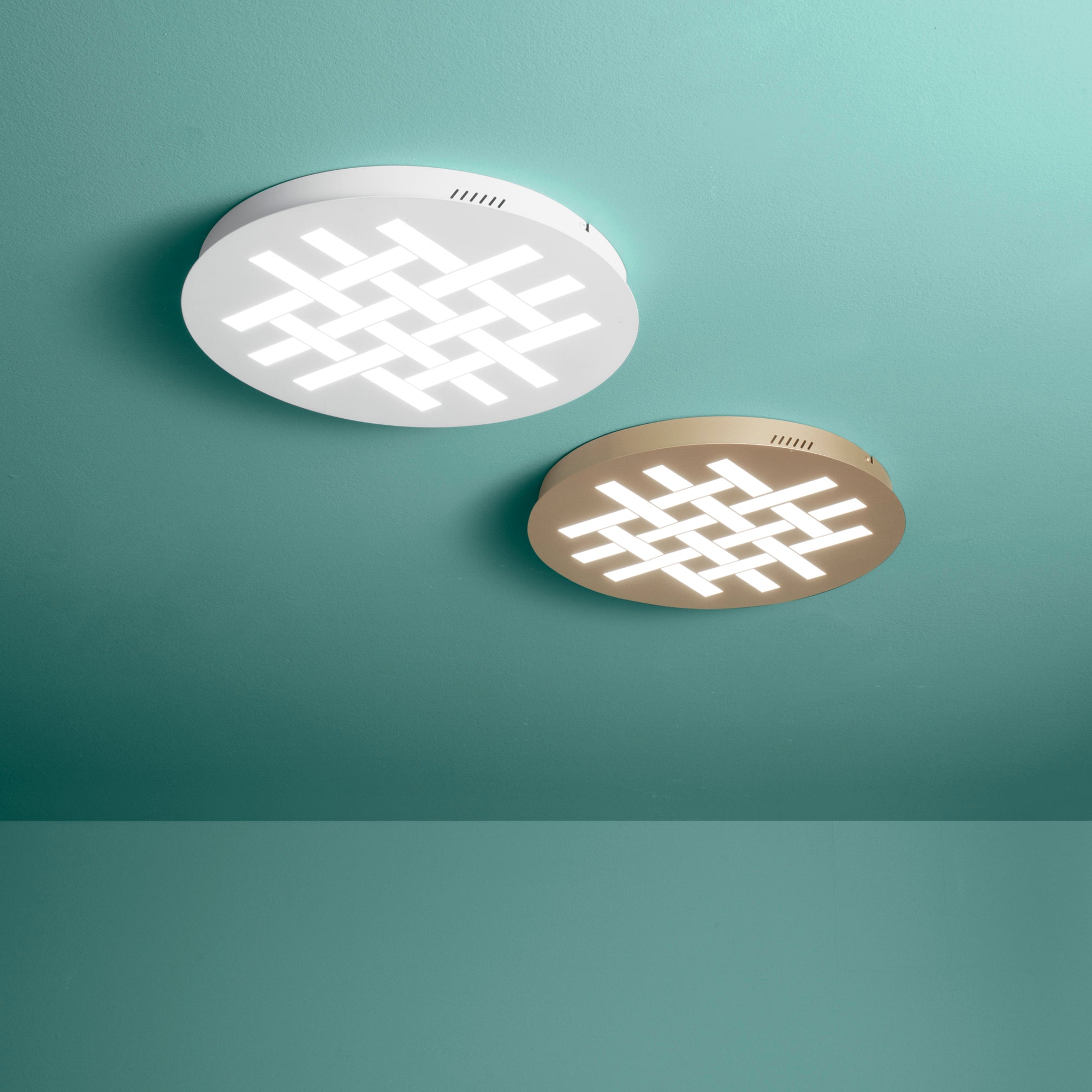 Plafoniera LED ELYOT in metallo con interruttore CCT per il cambio temperatura colore - FT-FeelThe