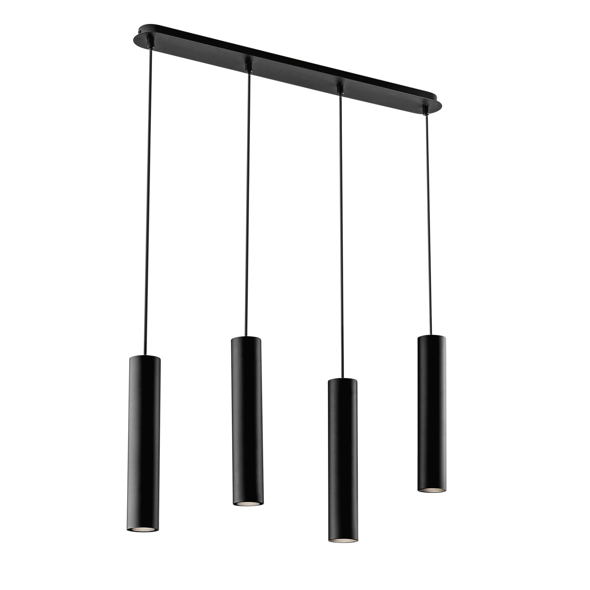 Lampadario a sospensione FLUKE con quattro pendenti e struttura tubolare - FT-FeelThe