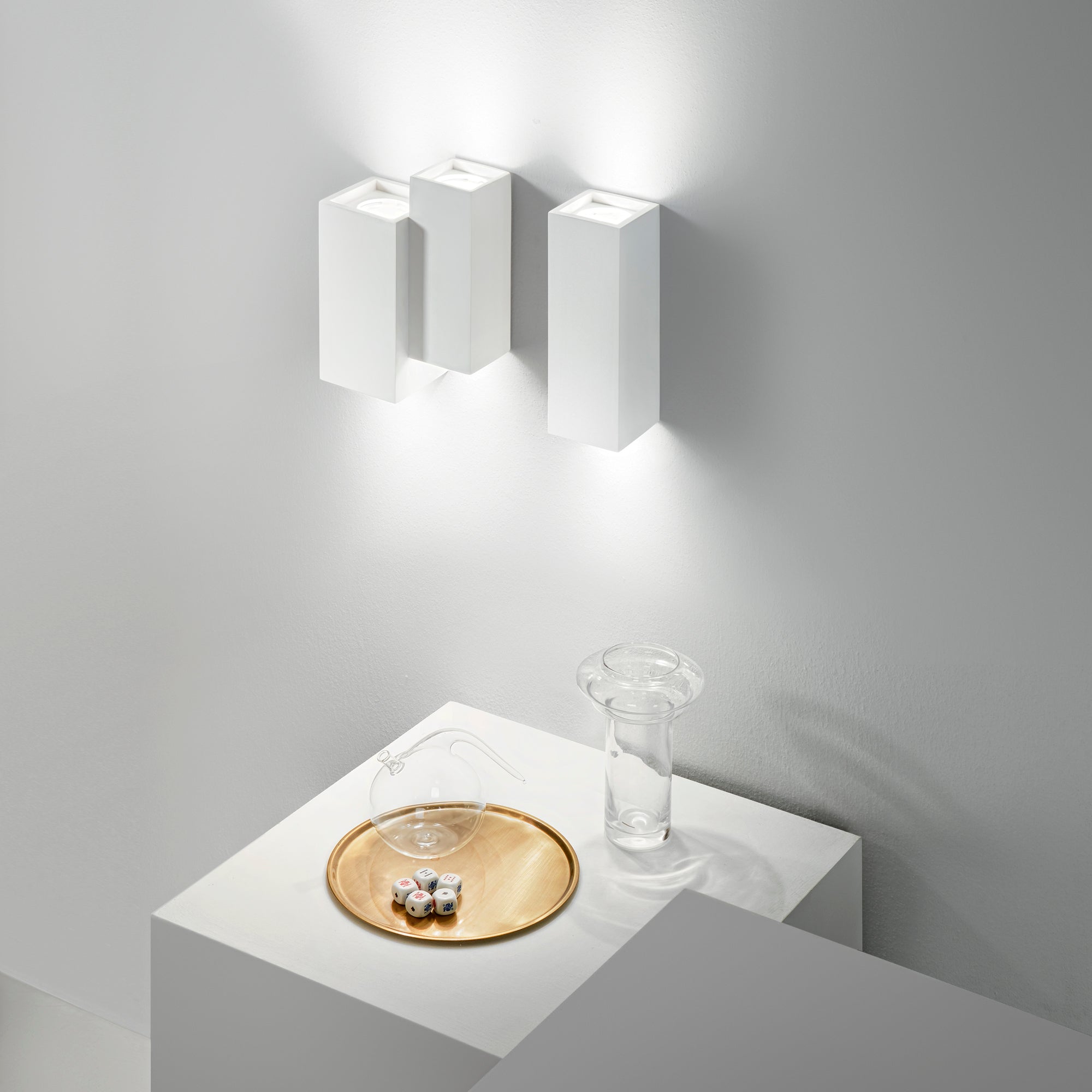 Applique FOSTER in gesso bianco verniciabile - FT-FeelThe