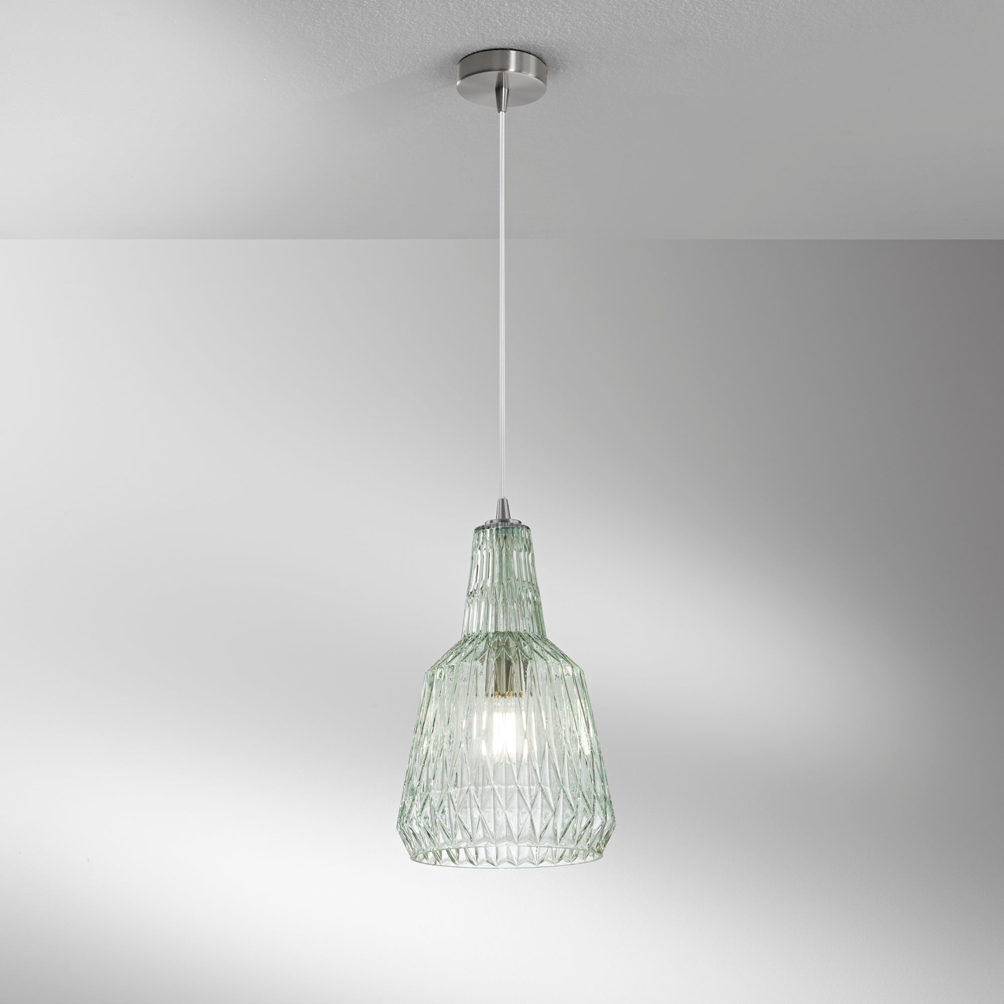 Sospensione GALWAY in vetro cristallo sfaccettato - FT-FeelThe