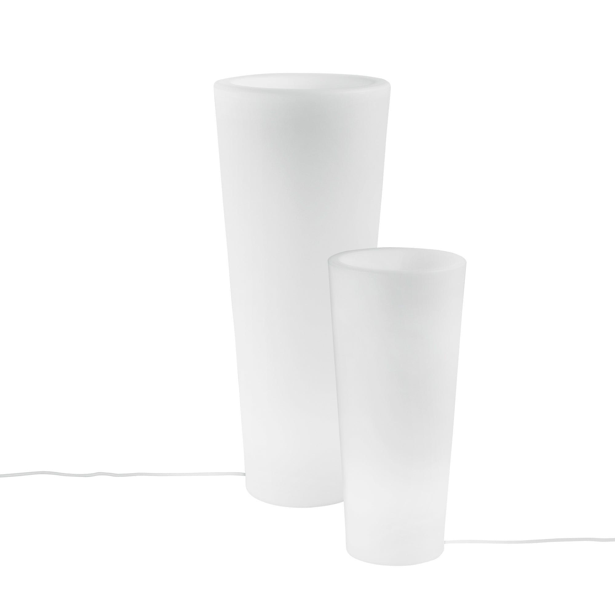 GECO illuminated vase for outdoors E27 connection