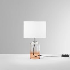 Lume London in vetro ambra - Sfondo grigio