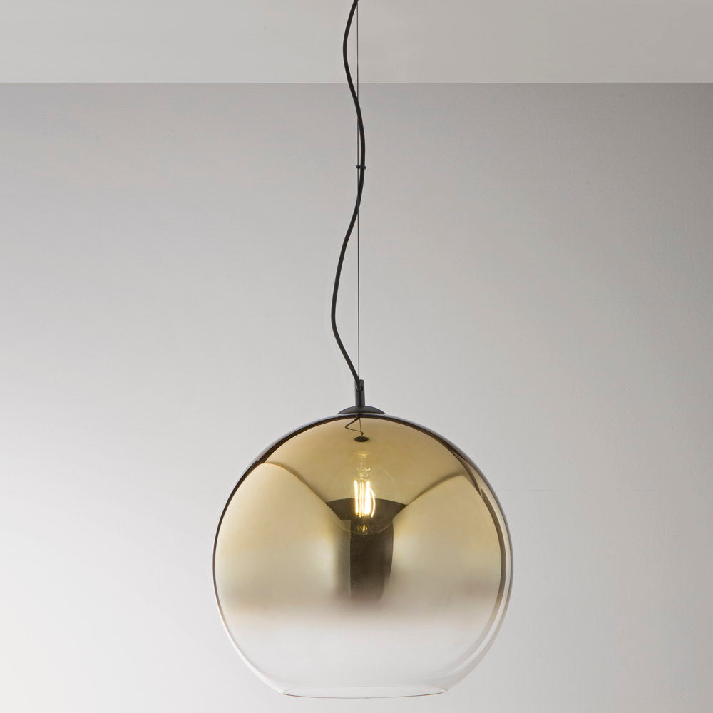 Suspension en verre MARTE à décor ombré