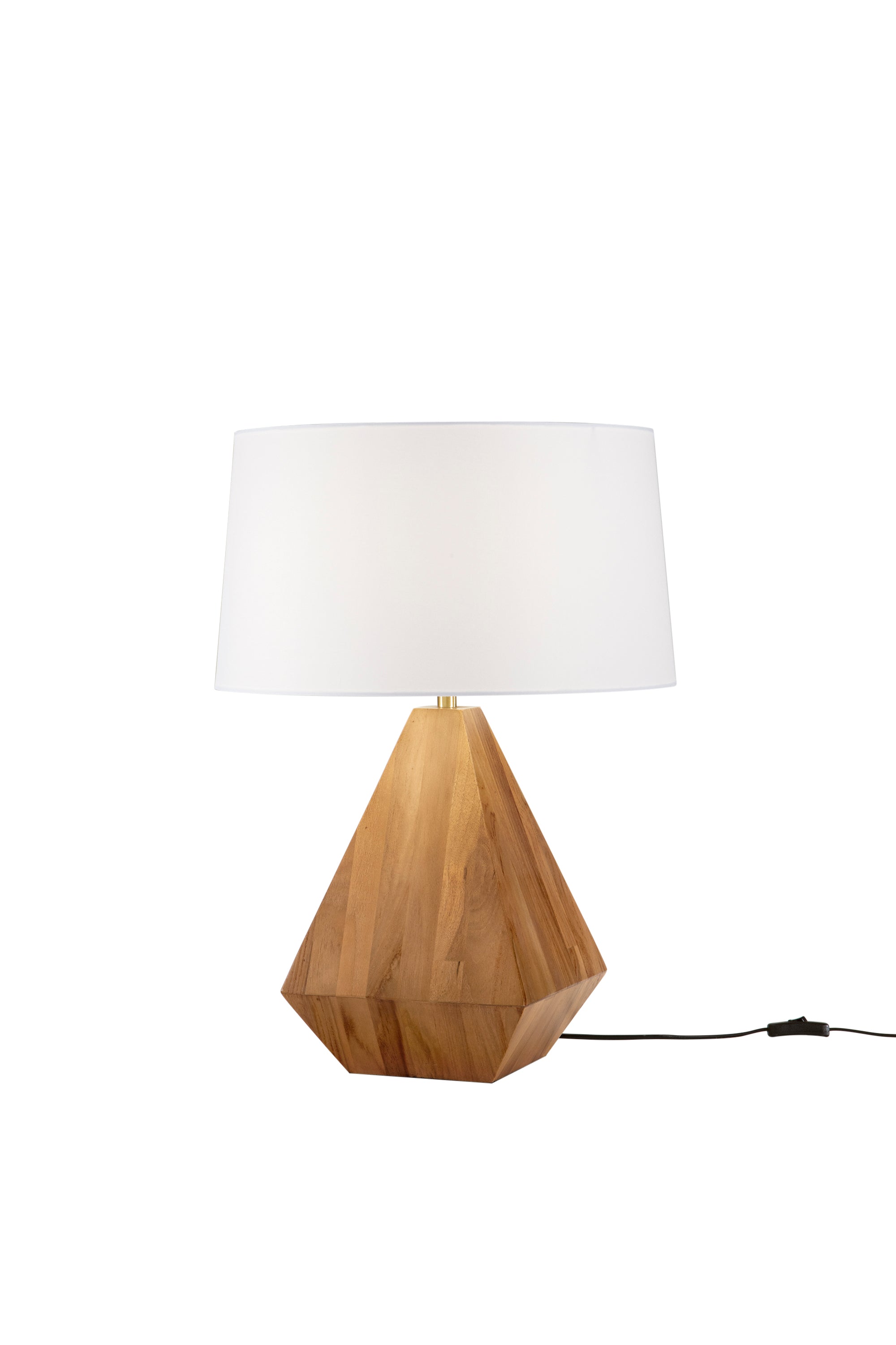 Lume Munari in Legno con paralume bianco | FT Feel The