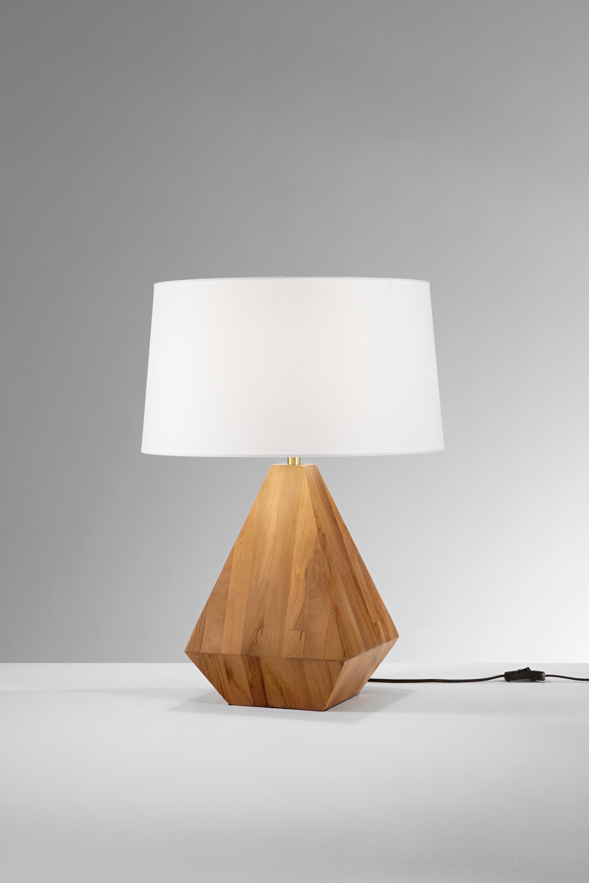 Lume Munari in Legno con paralume bianco | FT Feel The