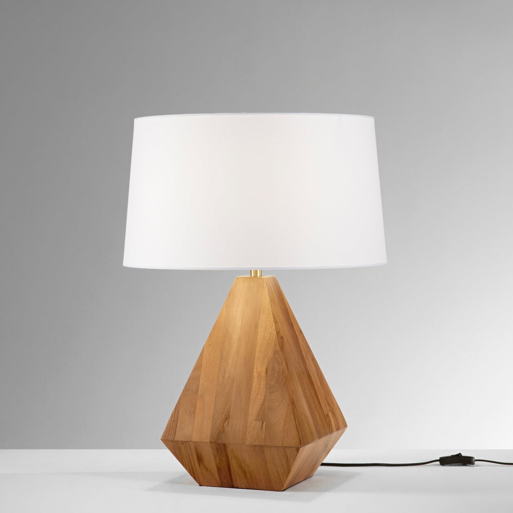 Lume Munari in Legno con paralume bianco | FT Feel The