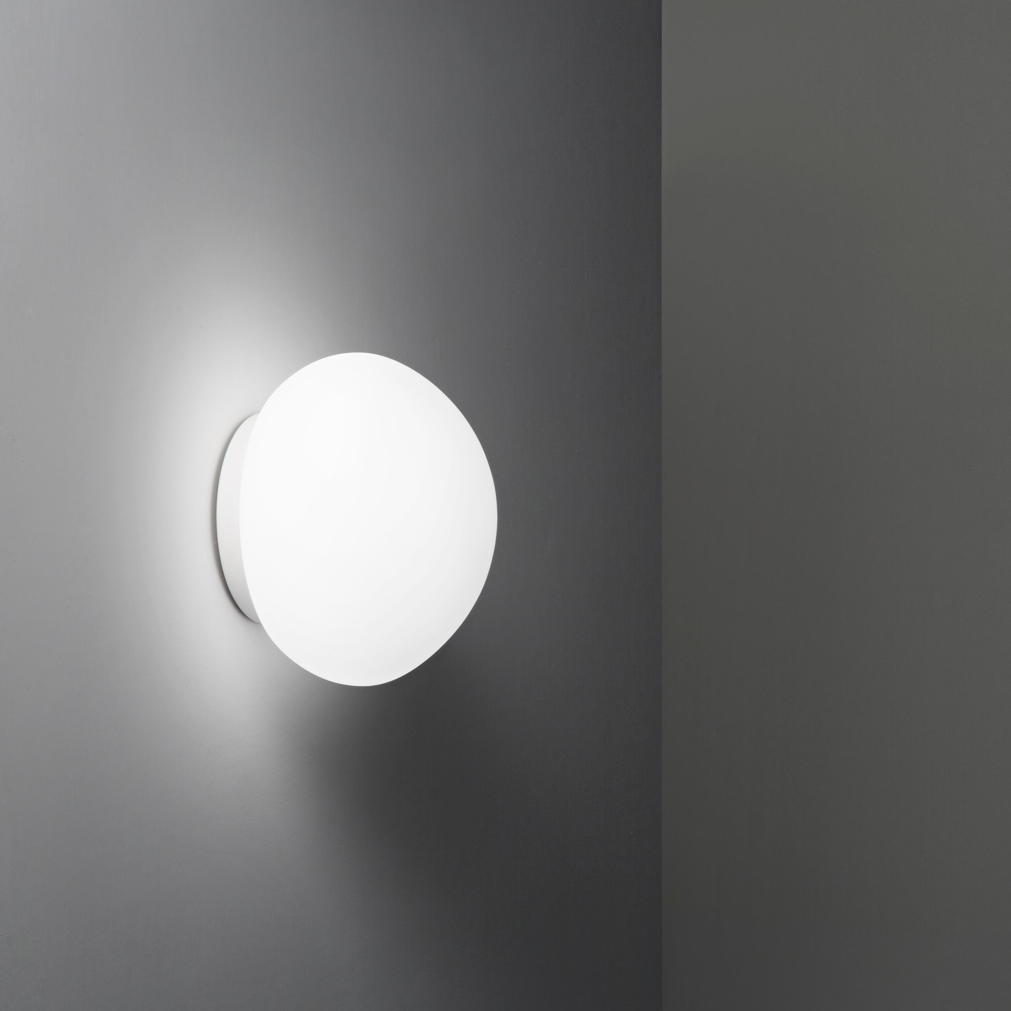 NIVES bathroom ceiling light white in metal and glass IP44