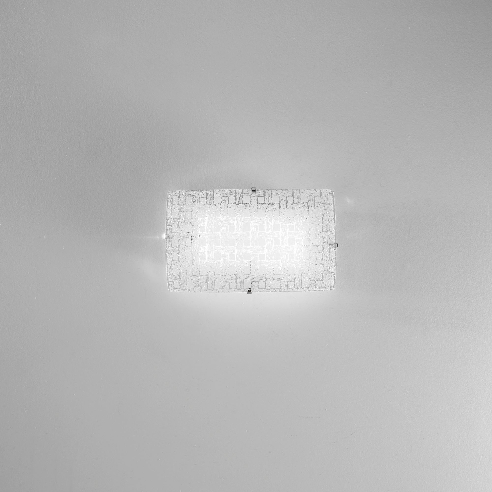 Applique LED PAMELA en verre blanc