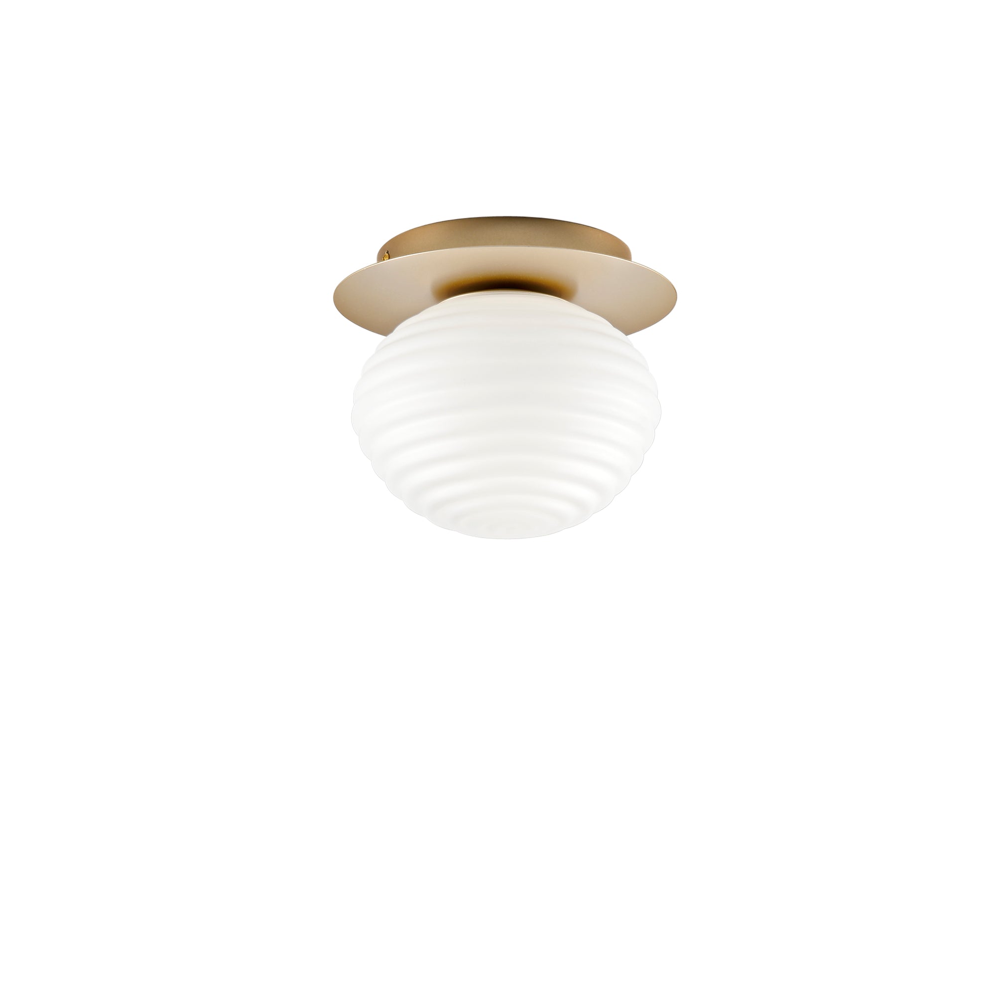 Plafoniera RIPPLE in metallo con diffusore in vetro - FT-FeelThe
