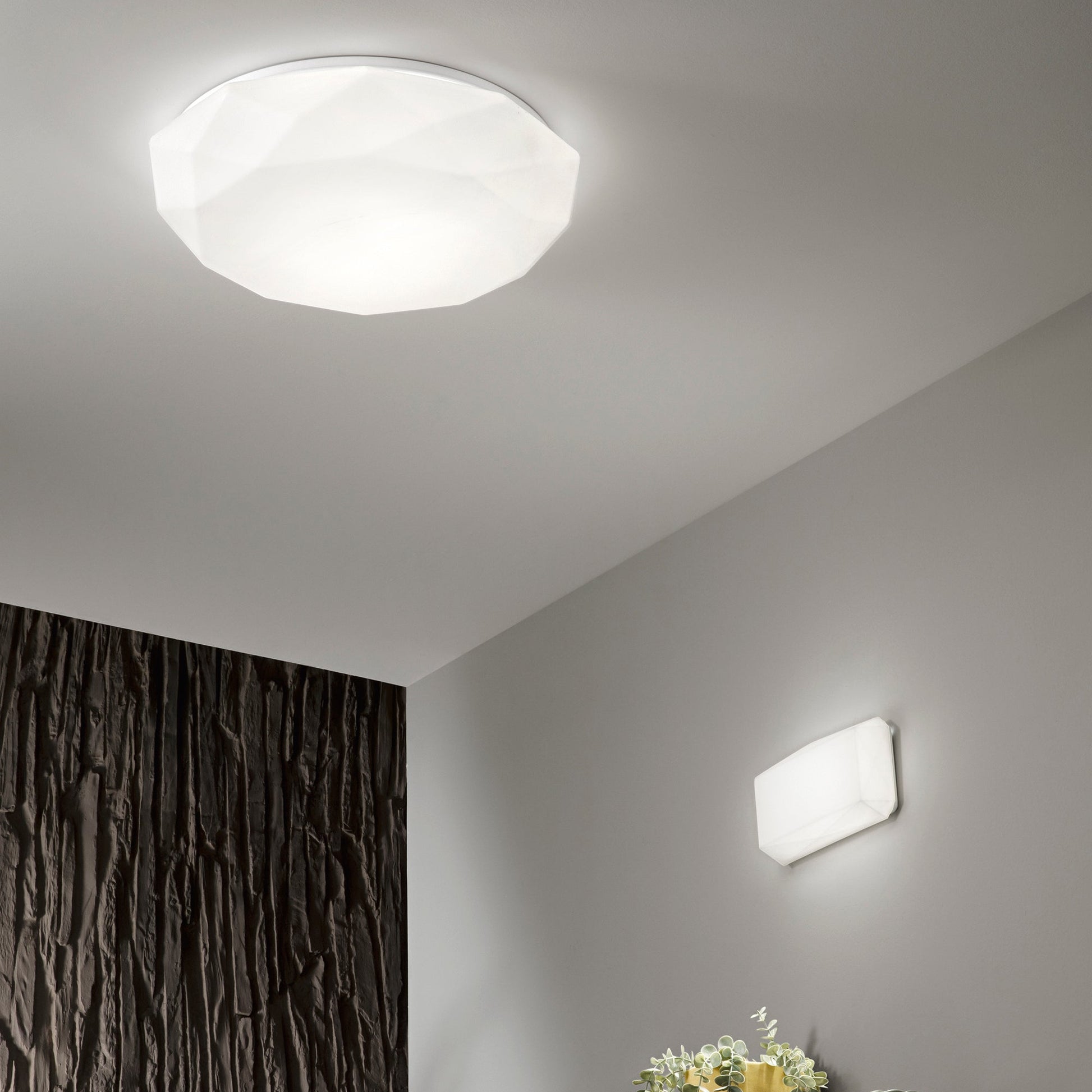 Applique LED Sinope in vetro - Foto ambientata