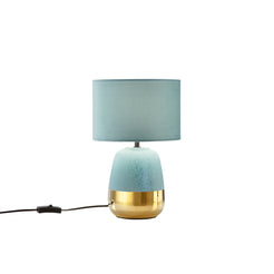 Lampada da tavolo SIOUX in ceramica con paralume in tessuto 35 cm. - FT-FeelThe