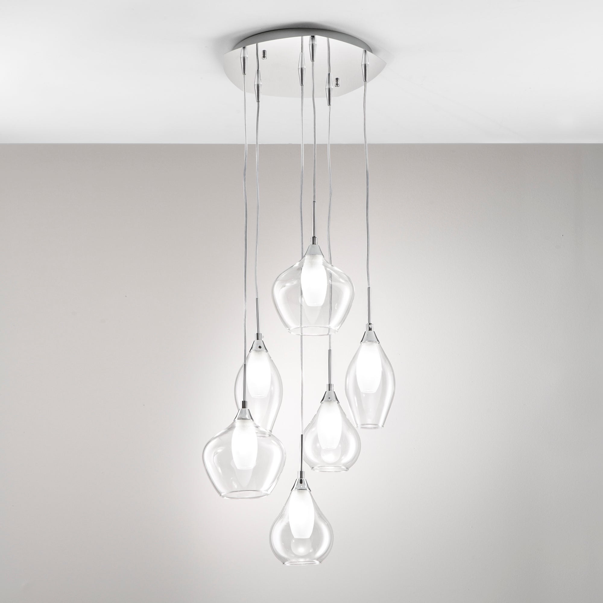 Lampadario a sospensione SKYLINE (6xG9) - FT-FeelThe