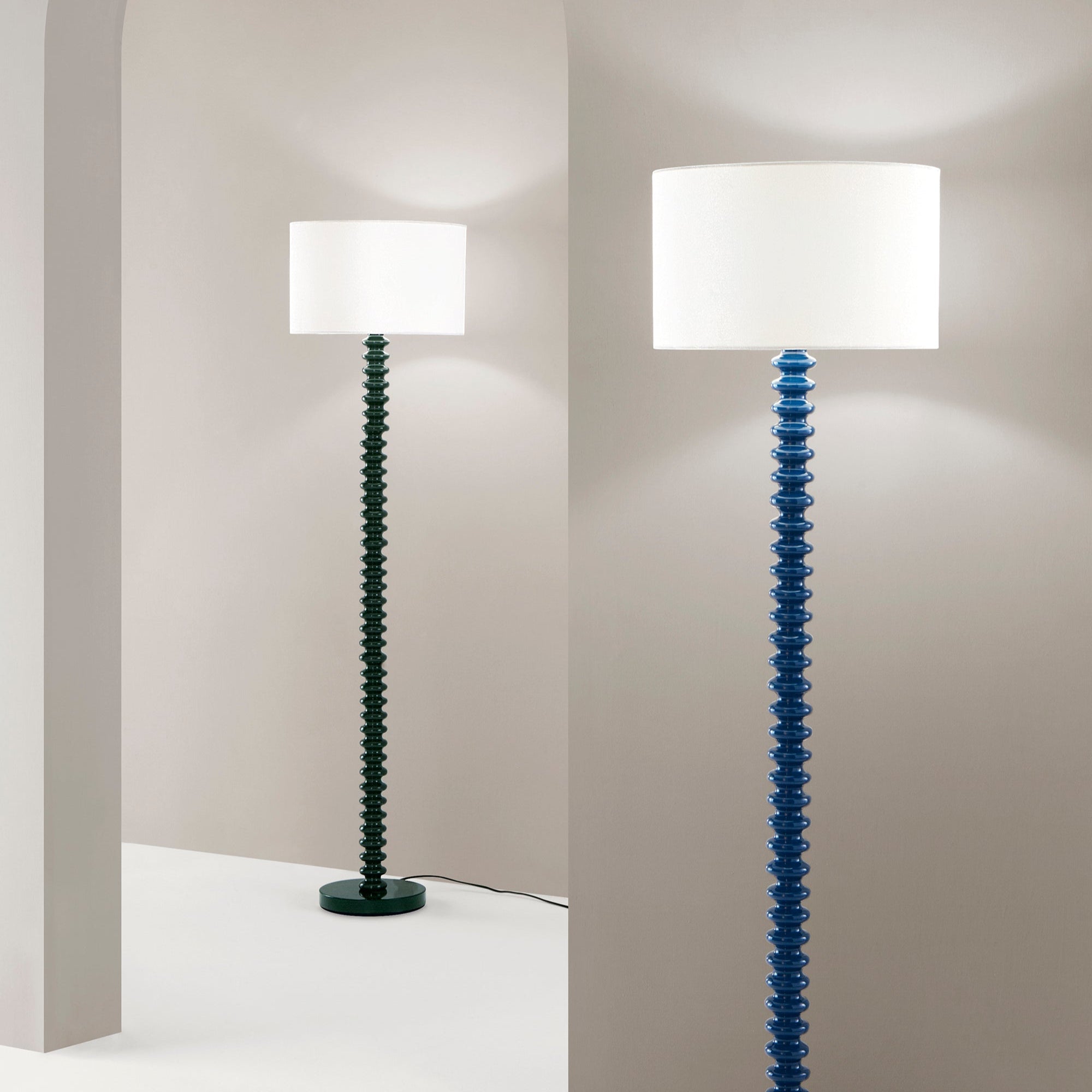 Piantana Sultan in velluto - Foto ambientata