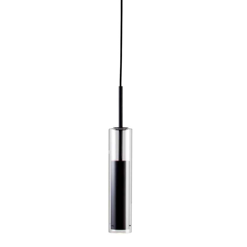 Lámpara colgante Taboo de cristal con interior de metal (1xGU10)