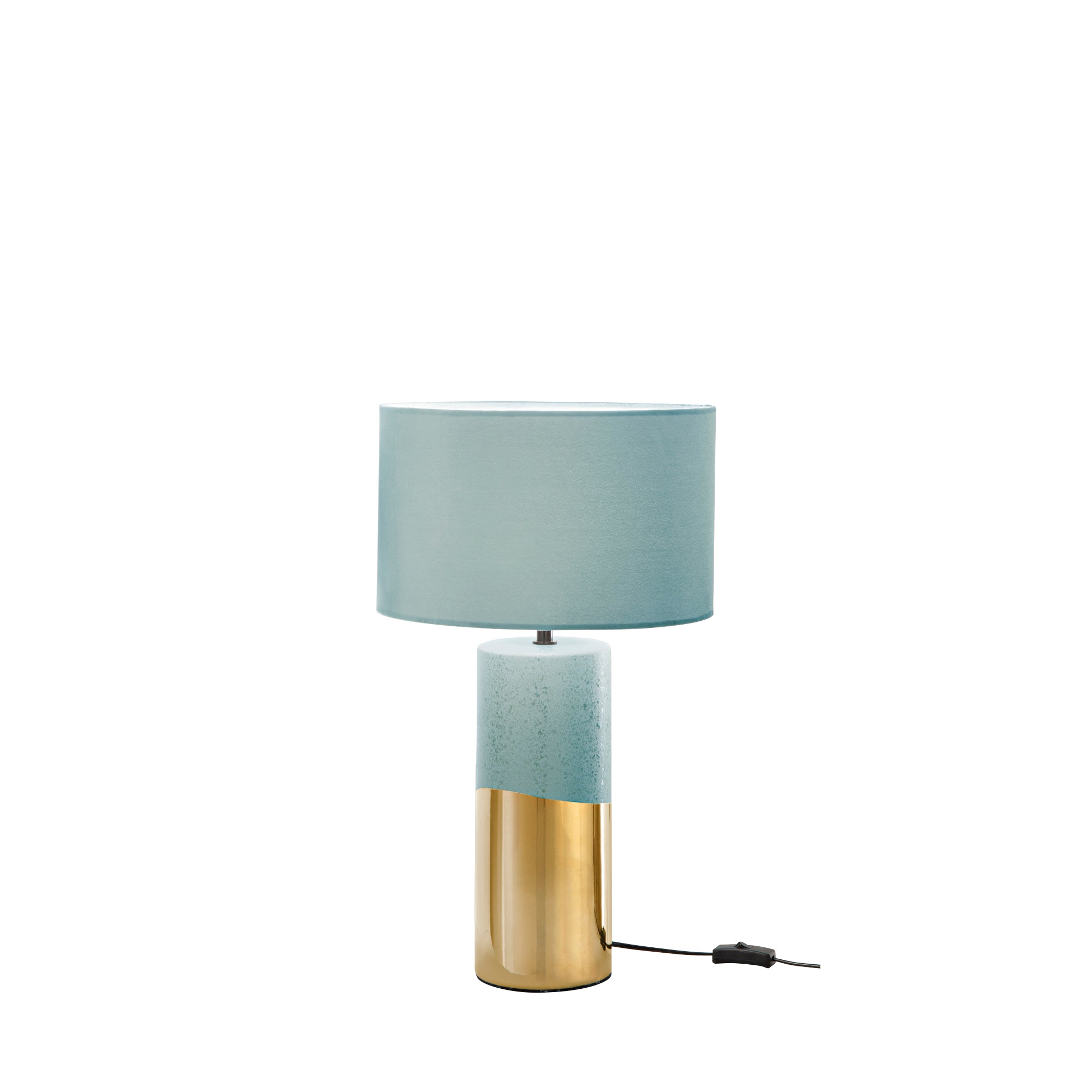 Lampada da tavolo TATAKA in ceramica con paralume in tessuto 55 cm. - FT-FeelThe