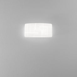 Applique Trygo bianca - Sfondo grigio