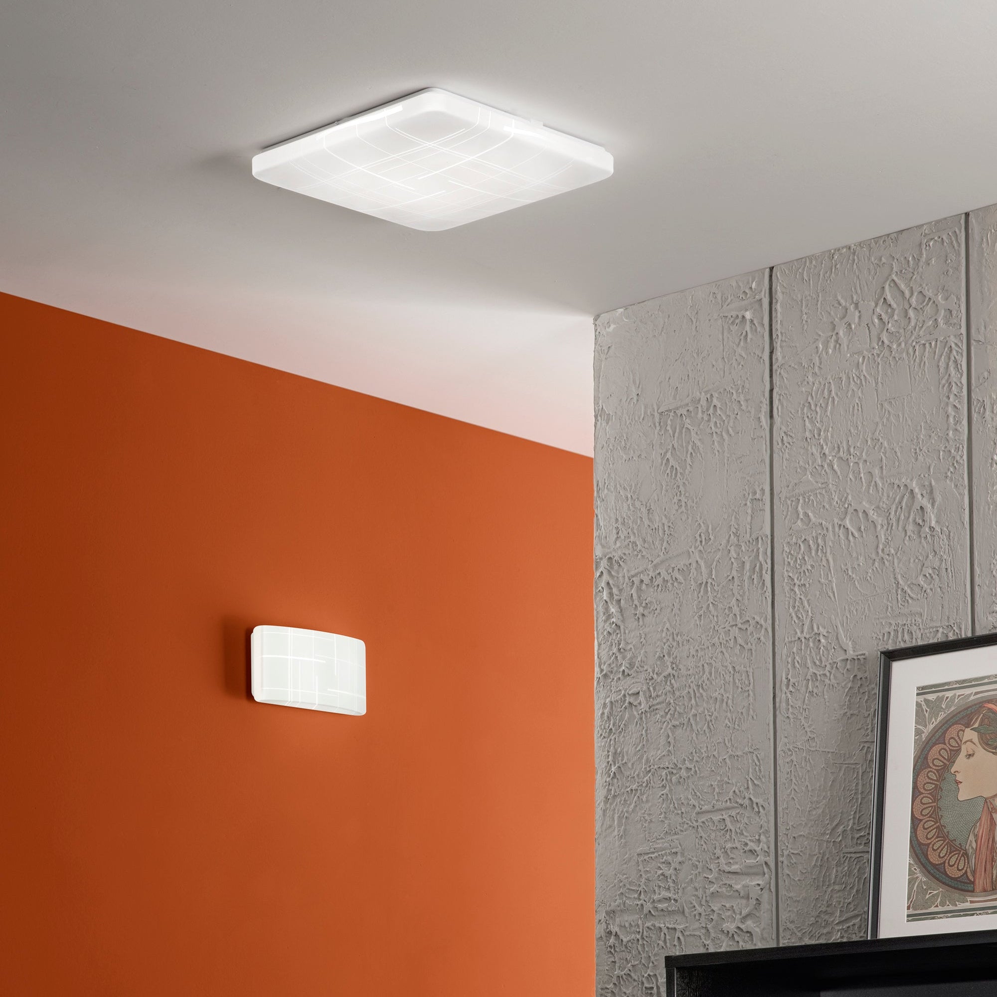 Applique Trygo bianca - Foto ambientata